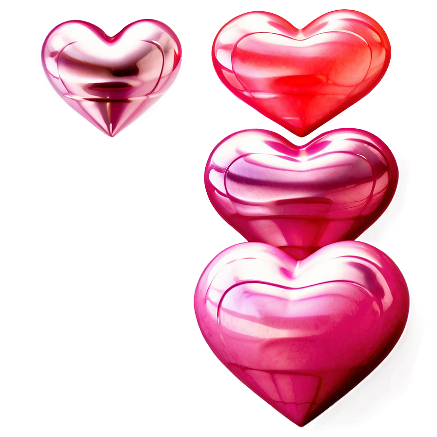 Enthralling Pink Hearts Png 49