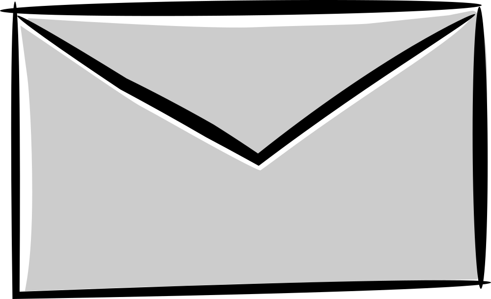 Envelope Icon Simple Outline PNG image with a transparent background, free high-resolution download
