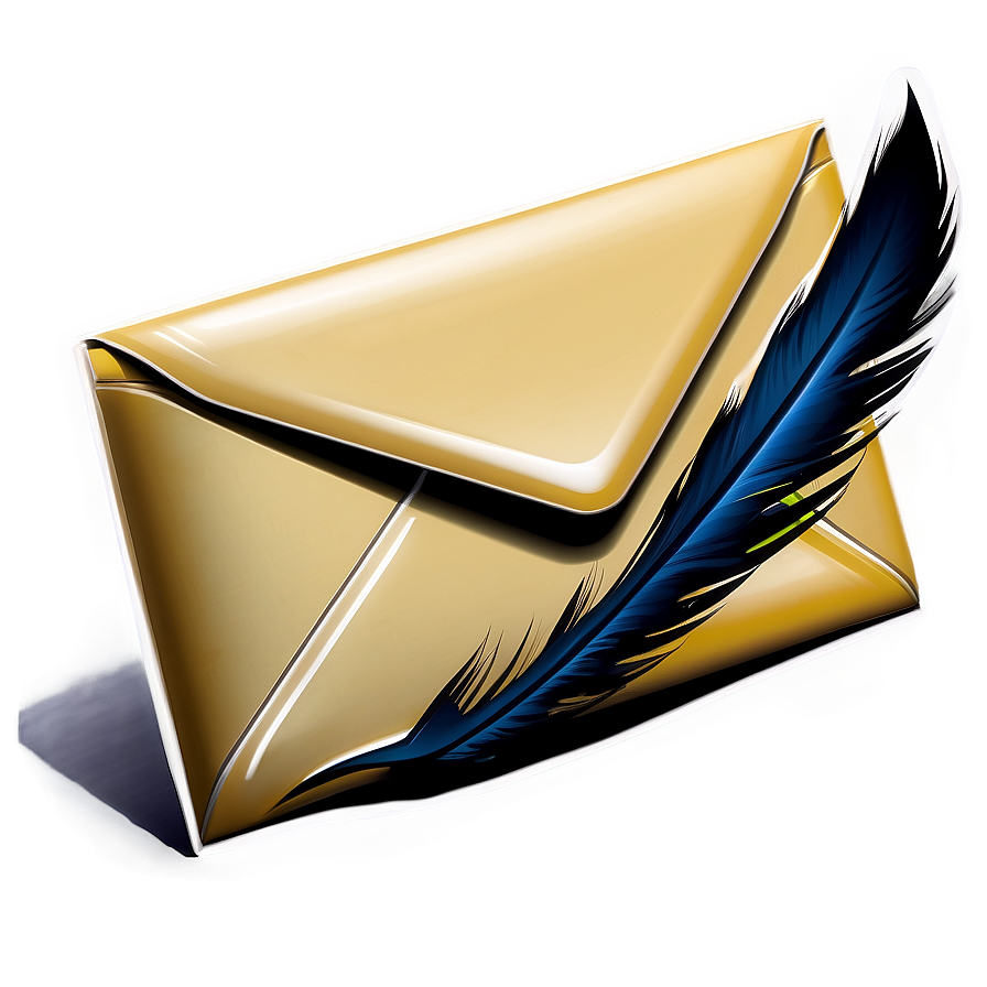 Envelope With Feather Png Xnt