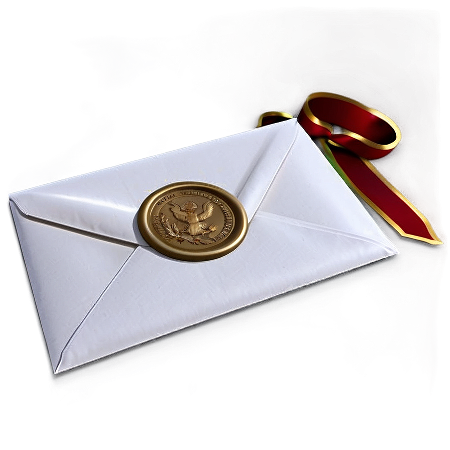 Envelope with Wax Seal PNG wce36 PNG with transparent background