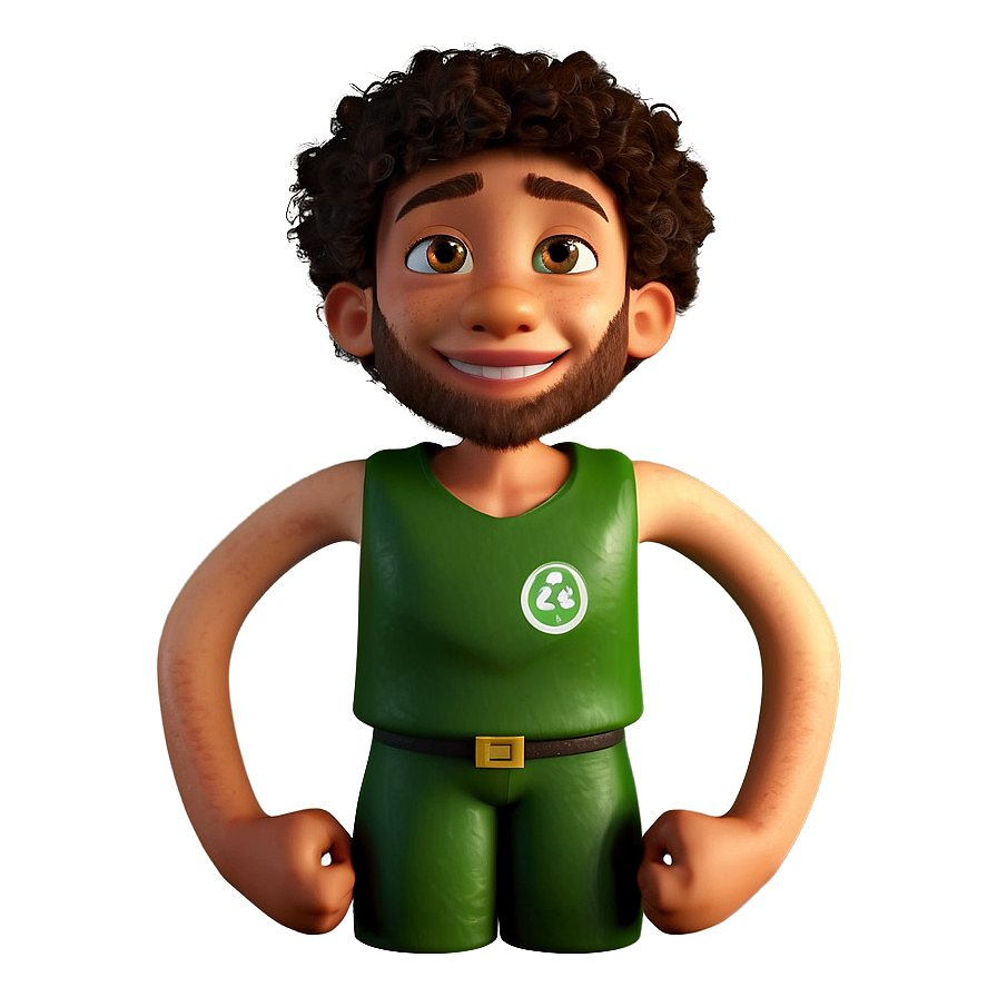 Environmental Hero Cartoon Character Png 06122024