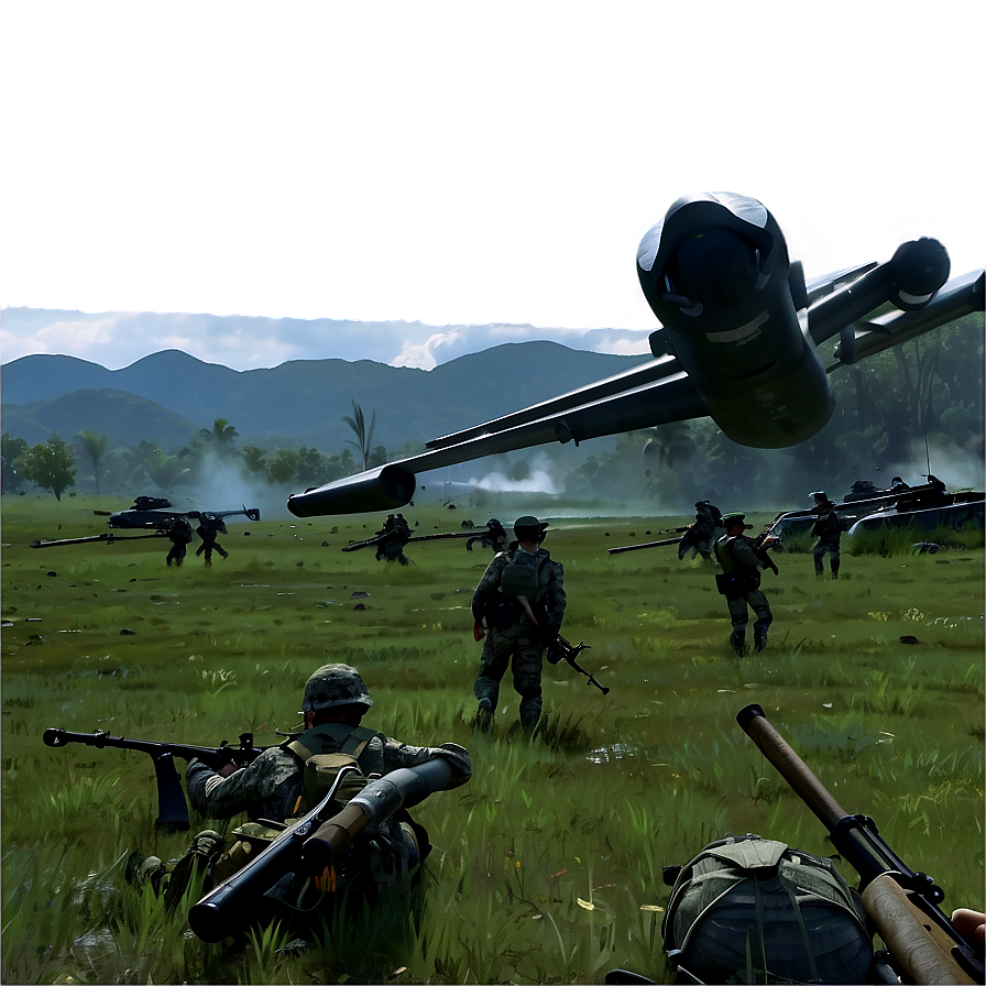 Epic Battlefield Landscape Png Aad56