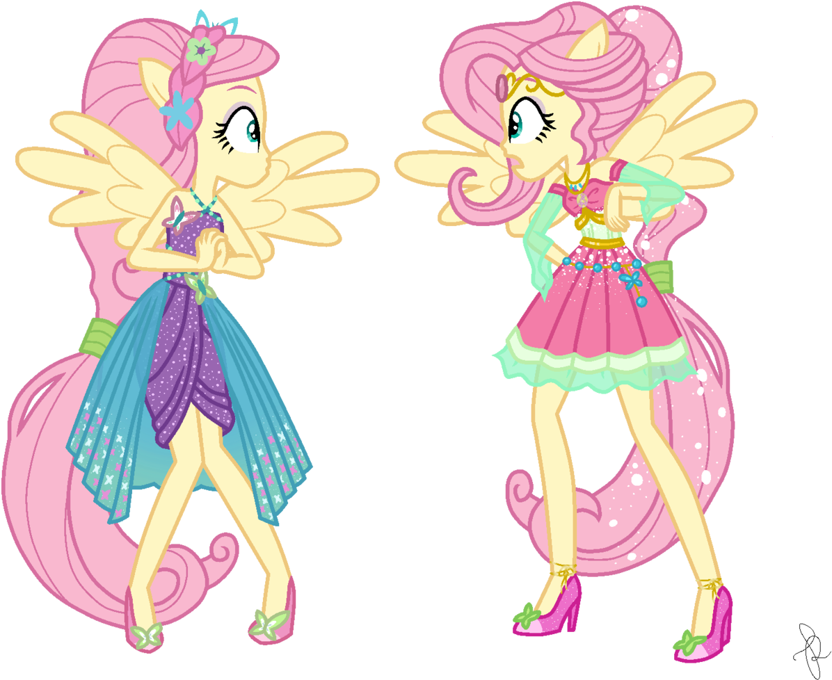 Equestria Girls Fluttershy Variants