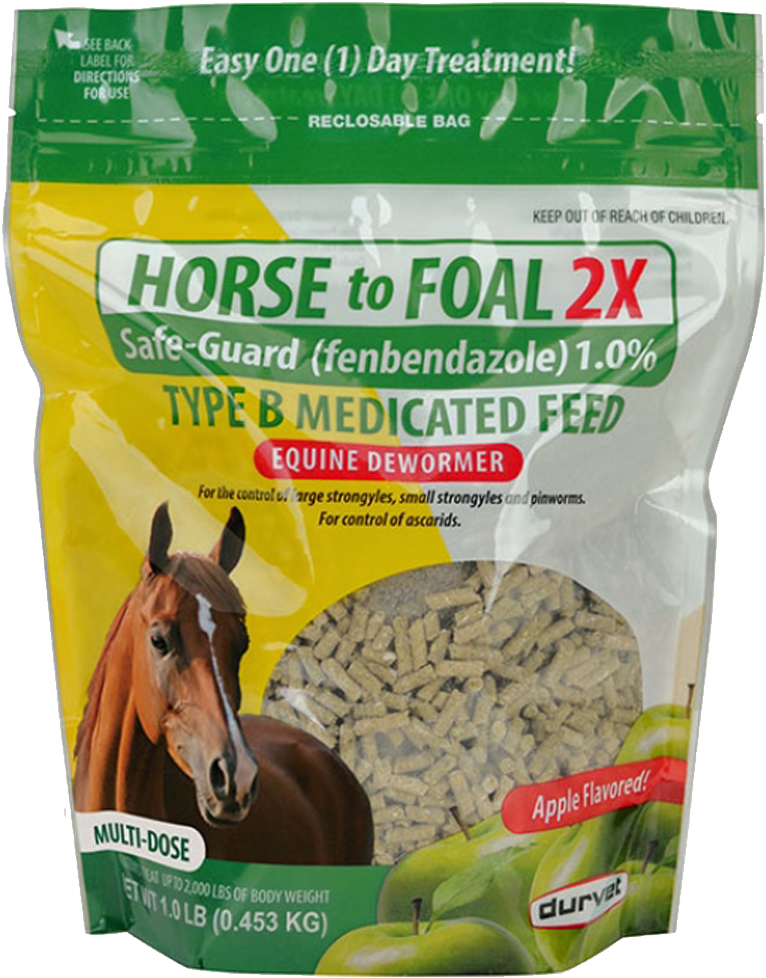 Equine Dewormer Medicated Feed Package