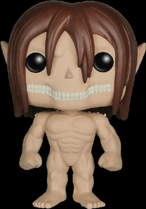 Eren Titan Form Funko Pop Figure PNG with transparent background