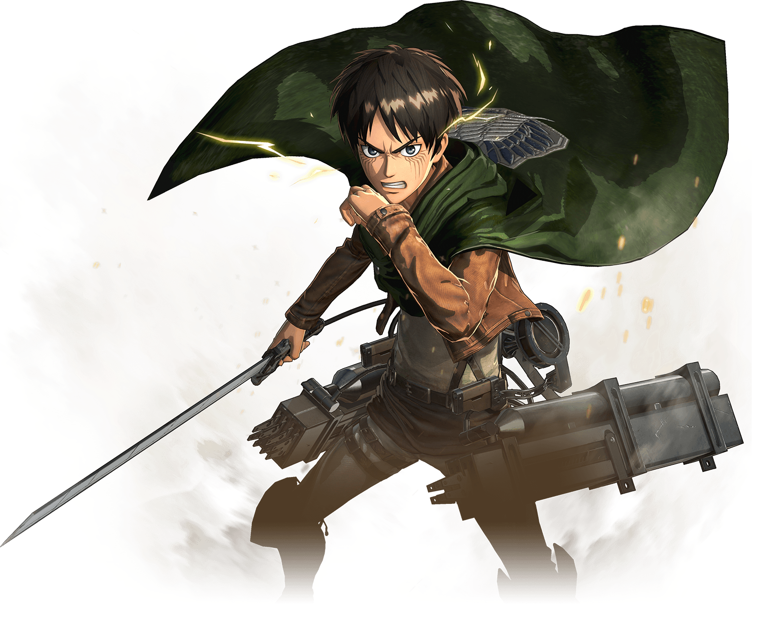 Eren Yeager Render PNG File PNG with transparent background