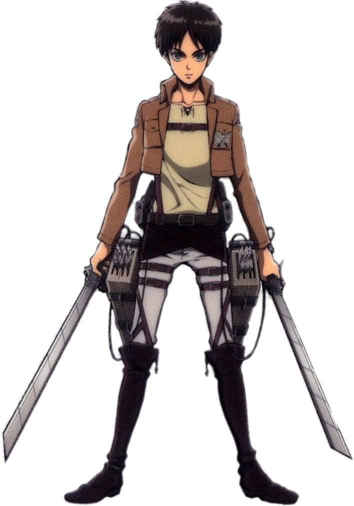 Eren Yeager With Two Swords - Attack On Titan Eren Human, HD Png Download PNG with transparent background