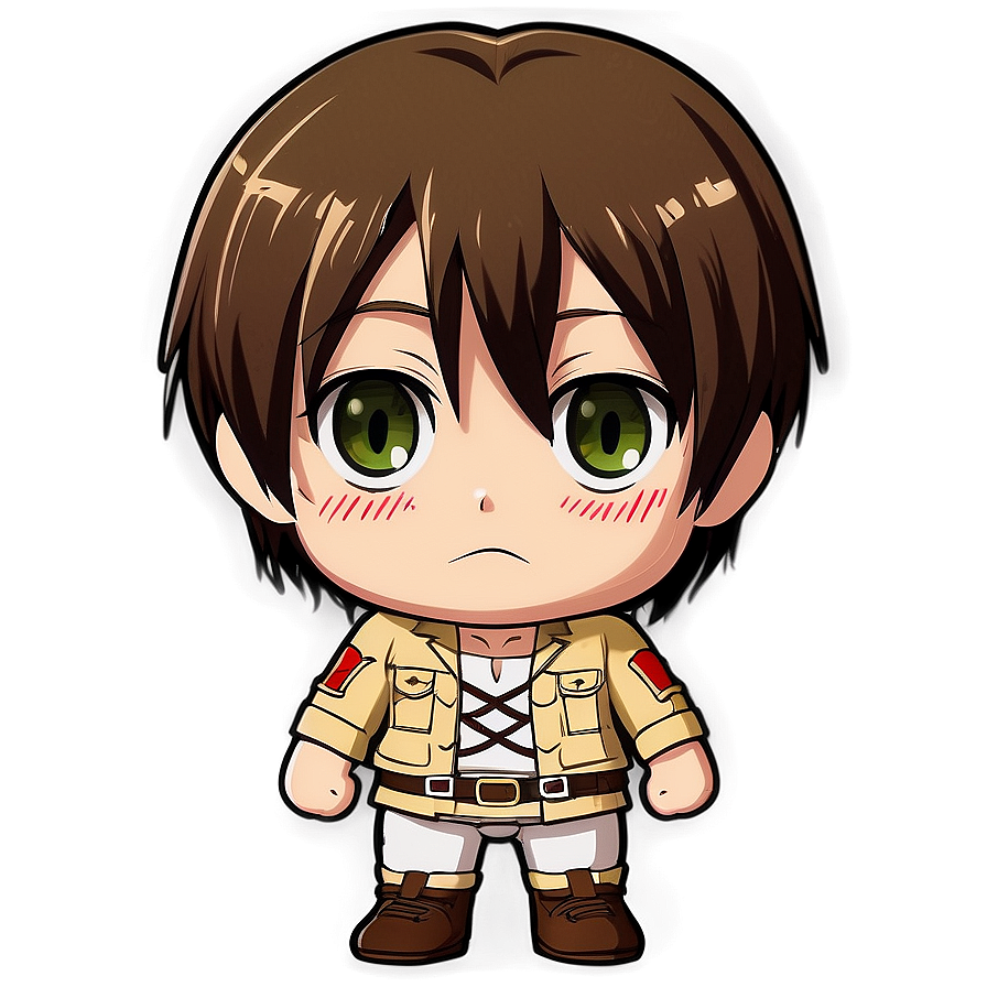 Eren Yeager Chibi Version PNG 06112024 PNG with transparent background
