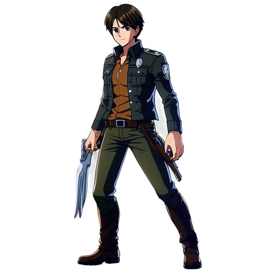 Eren Yeager Final Season Outfit PNG 68 PNG with transparent background