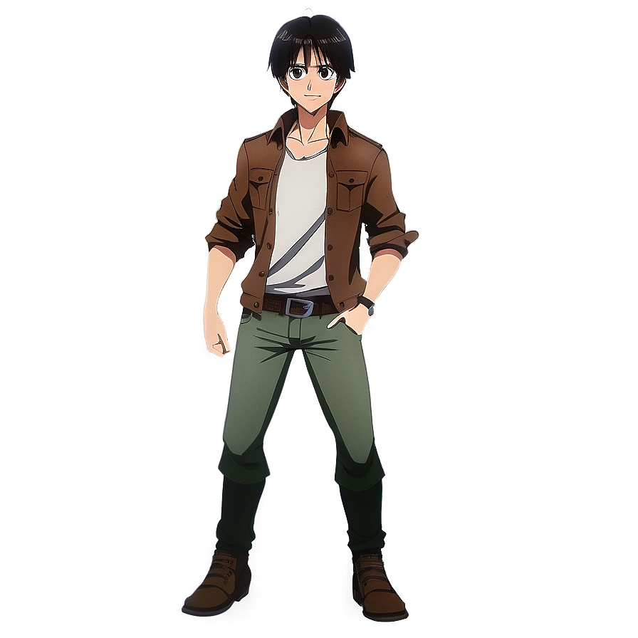 Eren Yeager in Casual Clothes PNG 93 PNG with transparent background