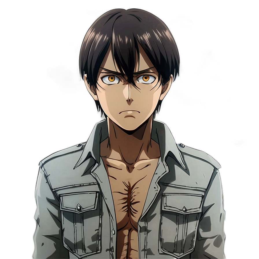 Eren Yeager’s Strategic Mind PNG 79 PNG with transparent background