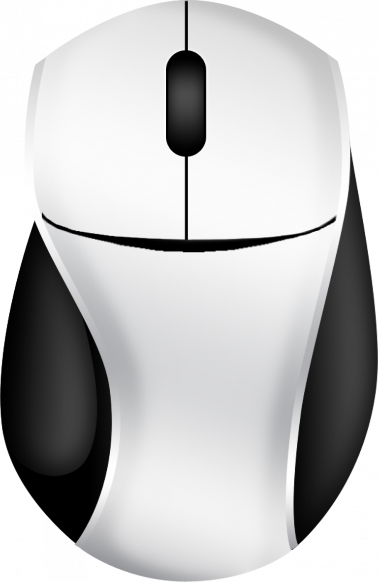 Ergonomic Computer Mouse Design PNG with transparent background