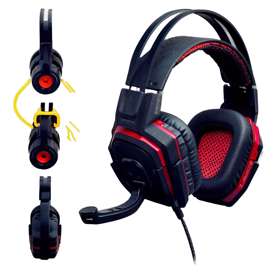 Ergonomic Gaming Headset PNG ylg40 PNG with transparent background