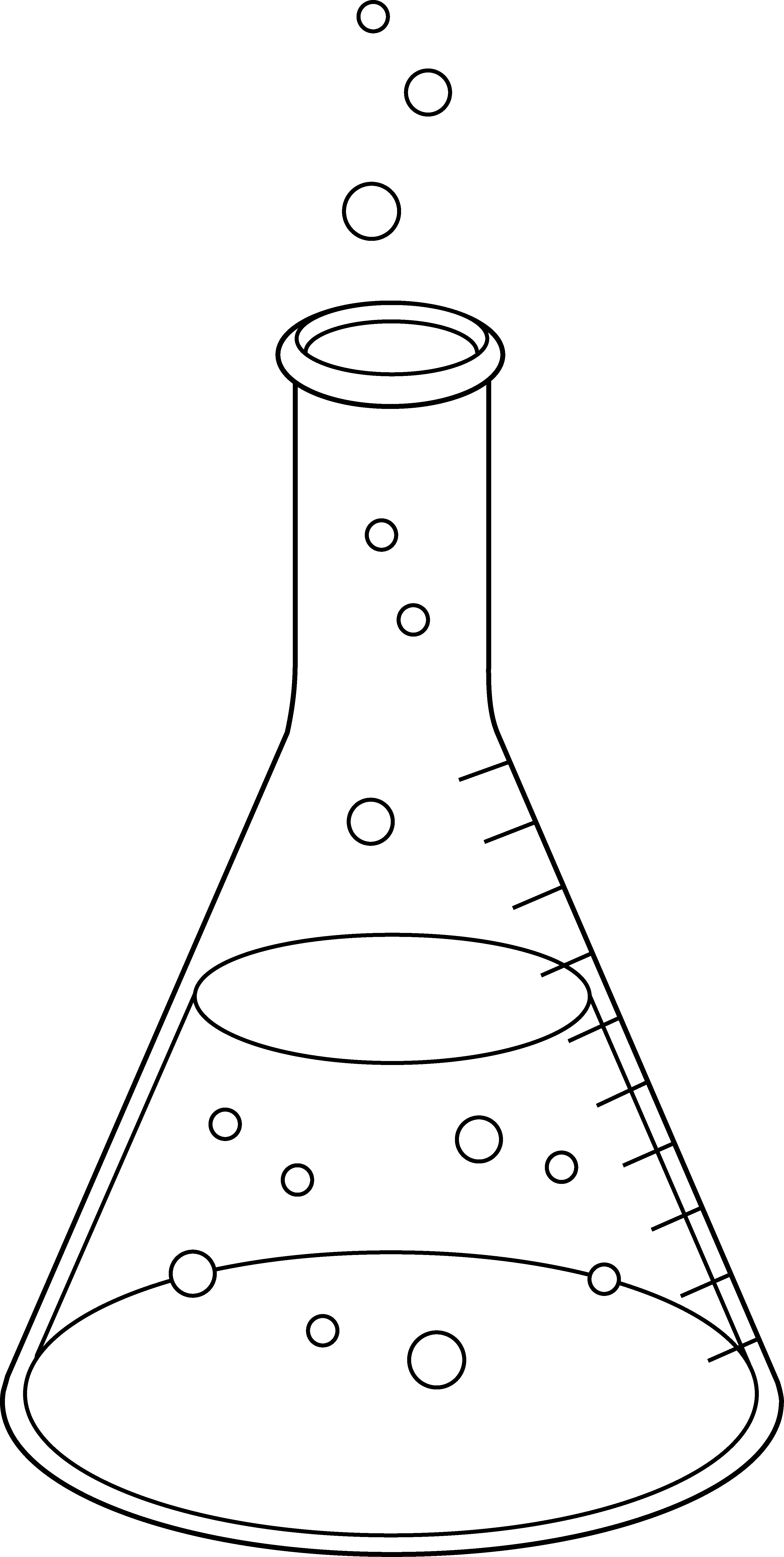 Science Beaker Clip Art Courseimage - Scientists Beaker Black And White Clipart, HD Png Download PNG with transparent background