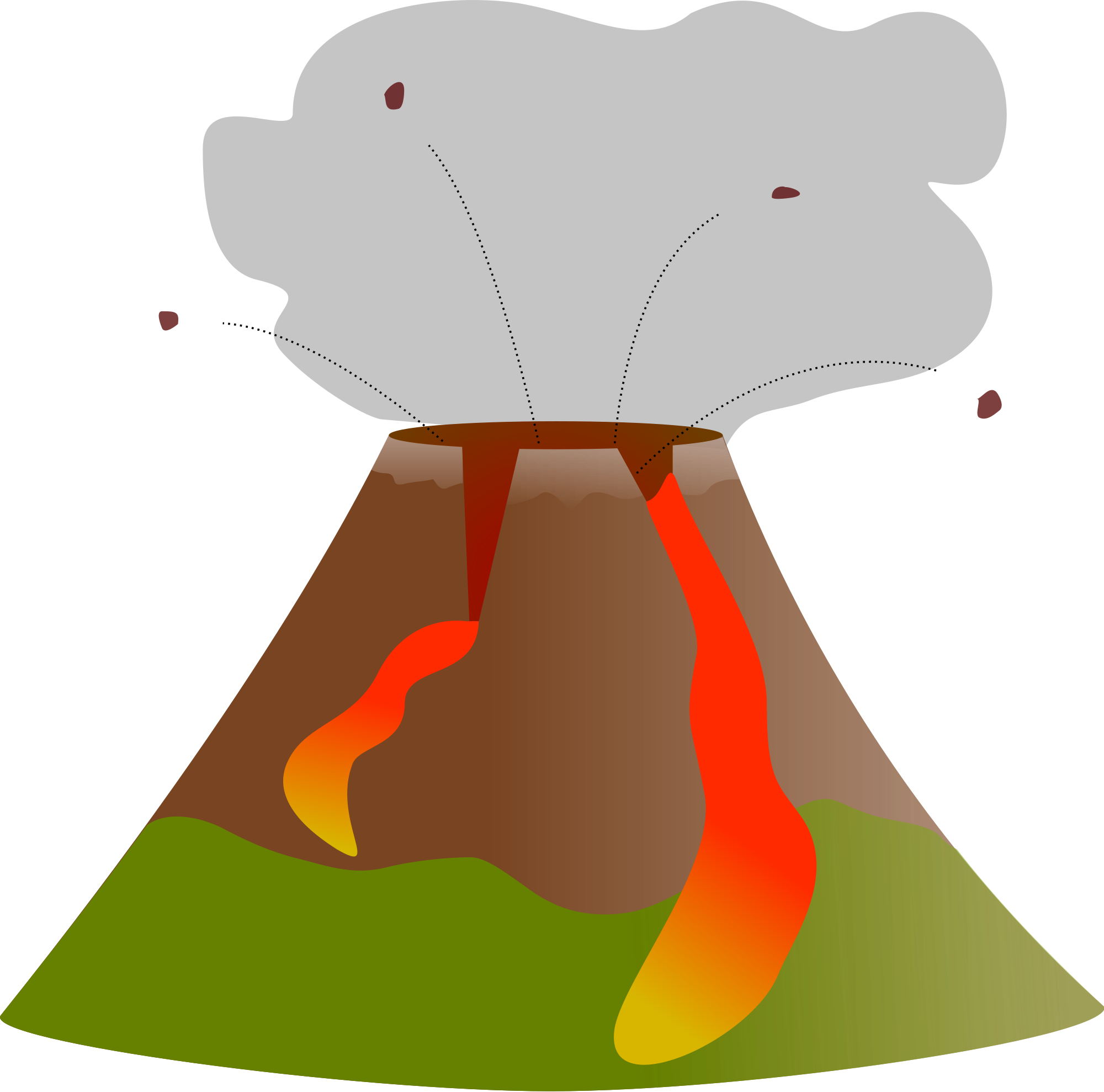 File - Volcano - Svg - Wikimedia Commons - Transparent Volcano Clipart Png, Png Download PNG with transparent background
