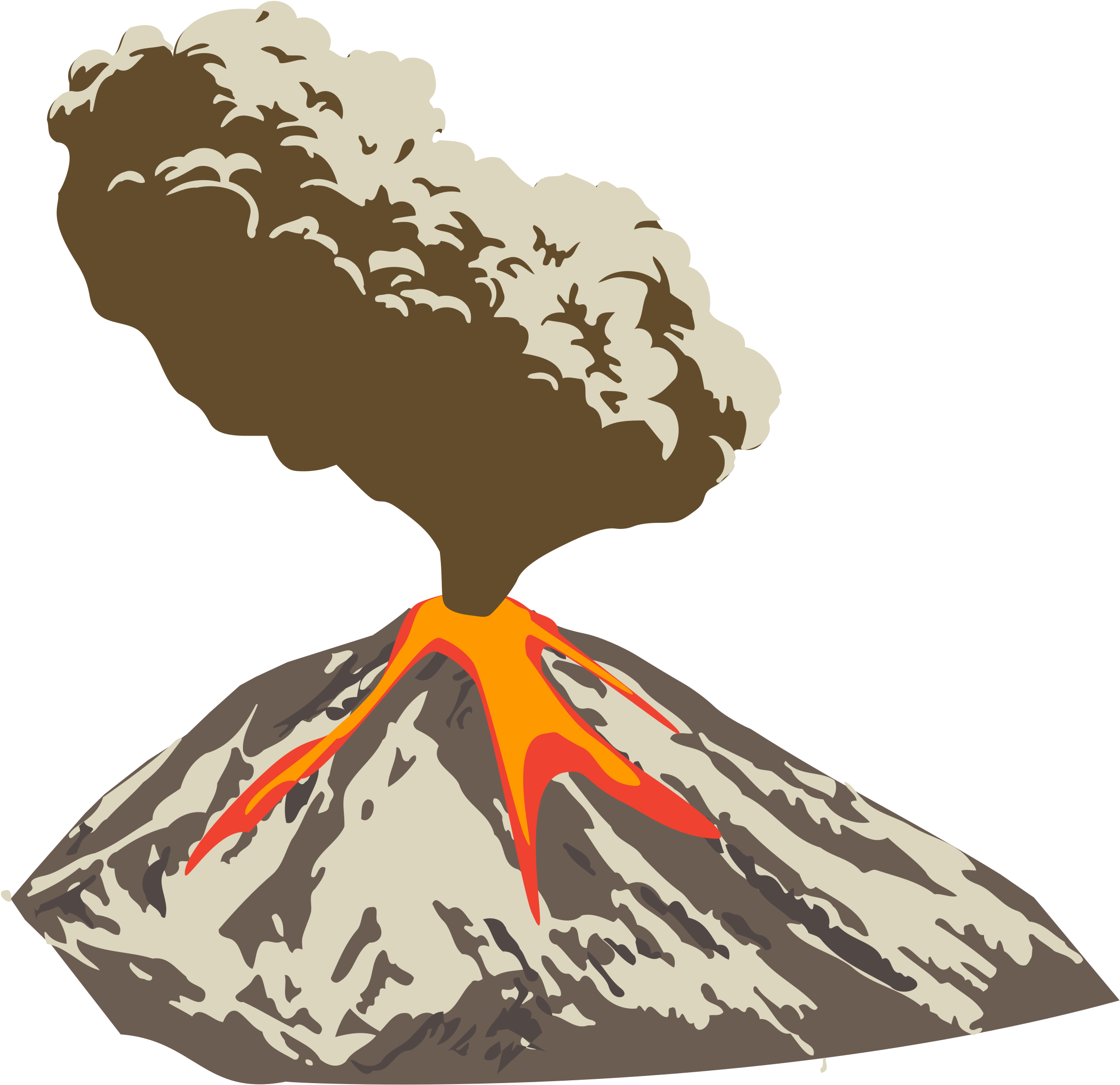 Volcano Png Clipart Png Mart With Volcano Clipart - Volcano Png, Transparent Png PNG with transparent background