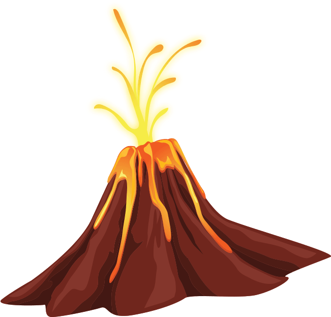 Volcano Cartoon Png, Transparent Png PNG with transparent background