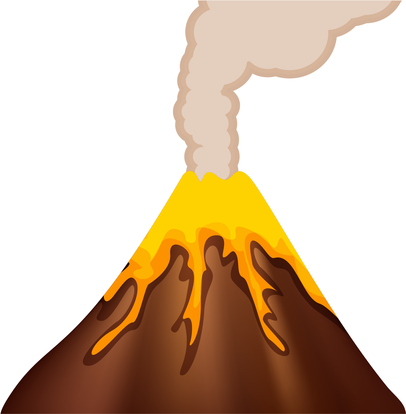 Erupting Volcano Illustration