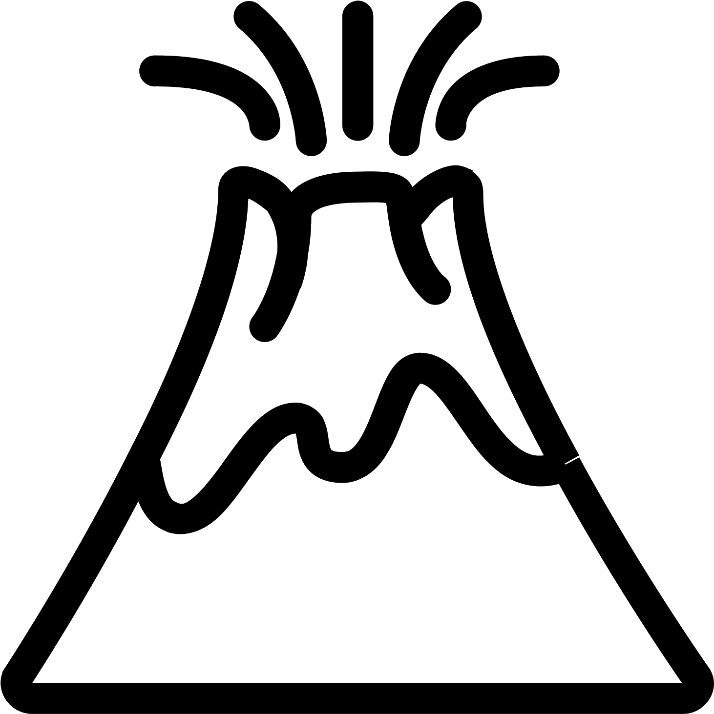 Icon Free Download Png - Volcano Icon, Transparent Png PNG with transparent background
