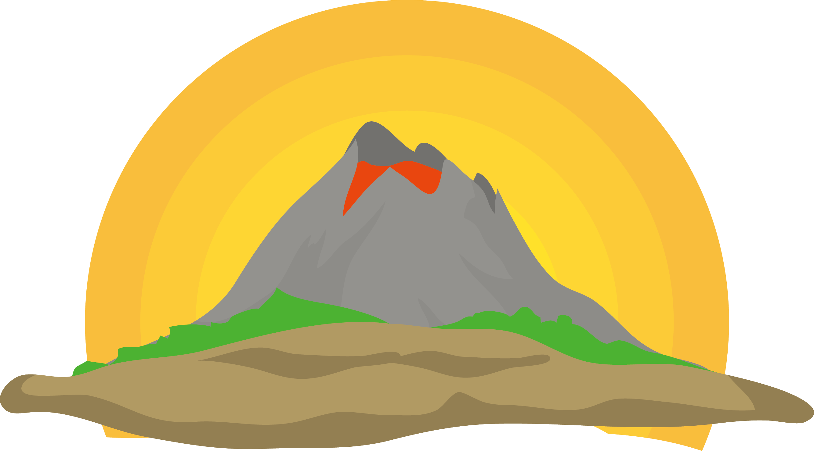 Mountains Clipart Volcano - Volcano Vector Png, Transparent Png PNG with transparent background