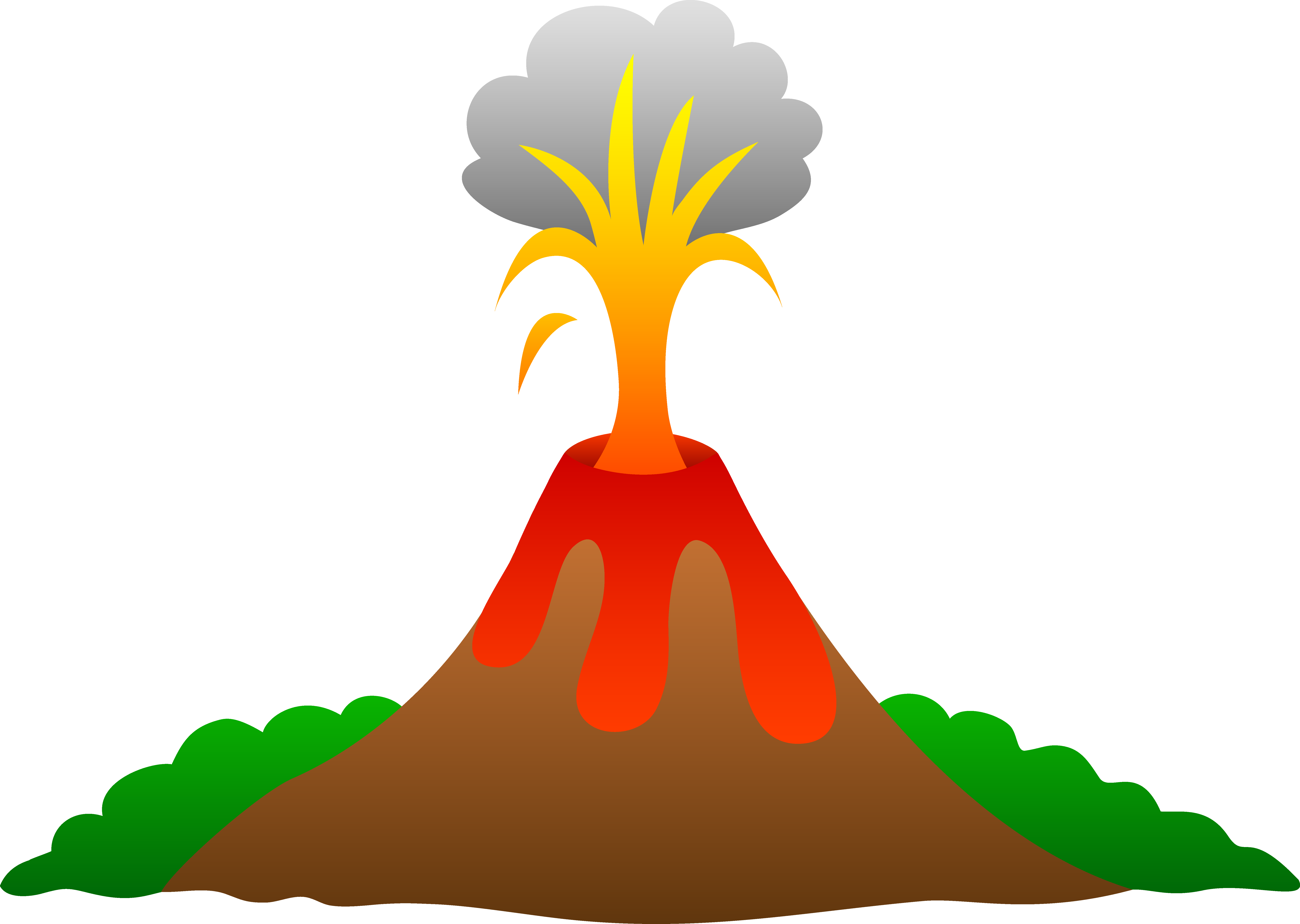 Volcano Lava Animation Clip Art - Volcano Clipart, HD Png Download PNG with transparent background