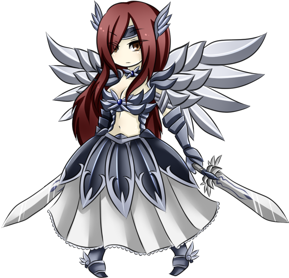 Erza Chibi - Erza Chibi Fairy Tail, HD Png Download PNG with transparent background