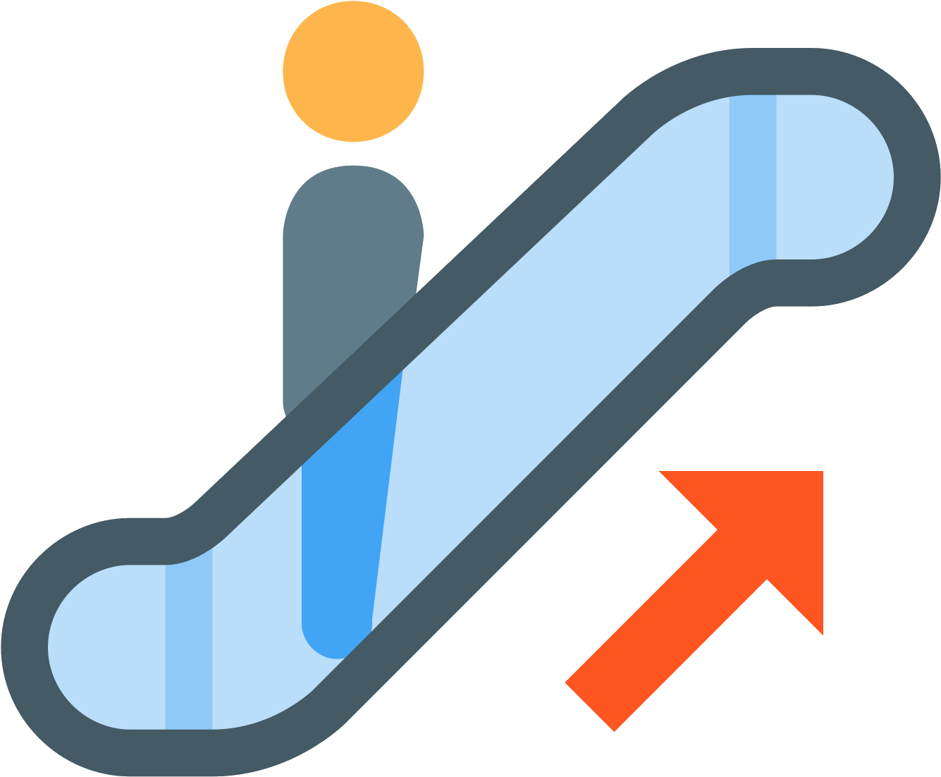 Escalator Icon Graphic