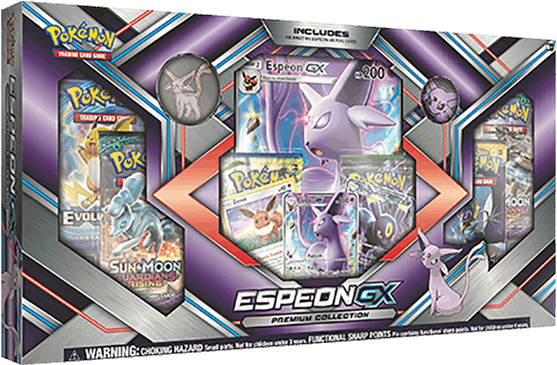 Espeon G X Premium Collection Pokemon Cards Box