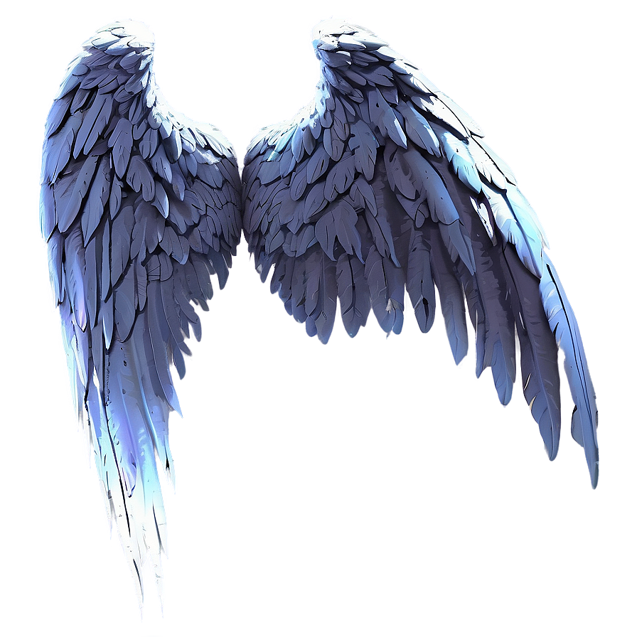 Ethereal Angel Wings Silhouette PNG ica89 PNG with transparent background