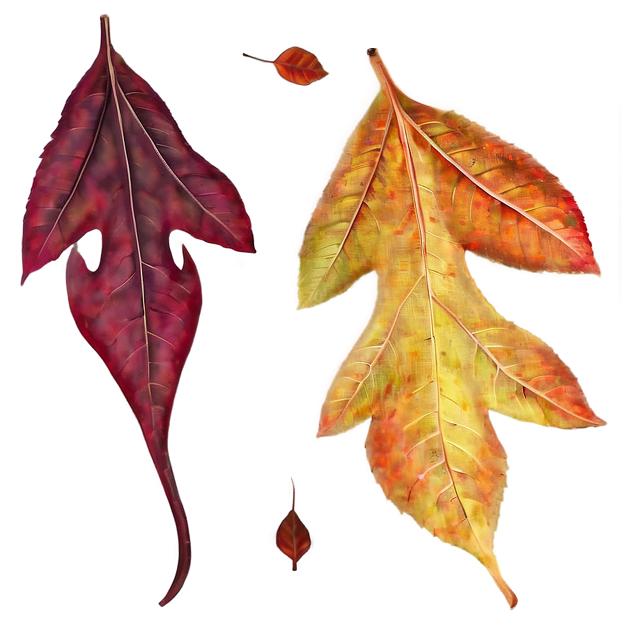 Ethereal Autumn Leaves Png Xqi