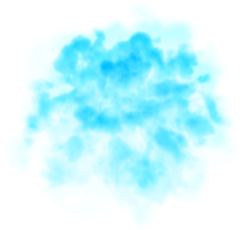 Ethereal Blue Smoke Texture PNG with transparent background