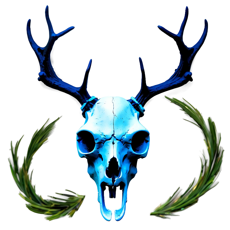 Ethereal Deer Skull Artwork Png Nit