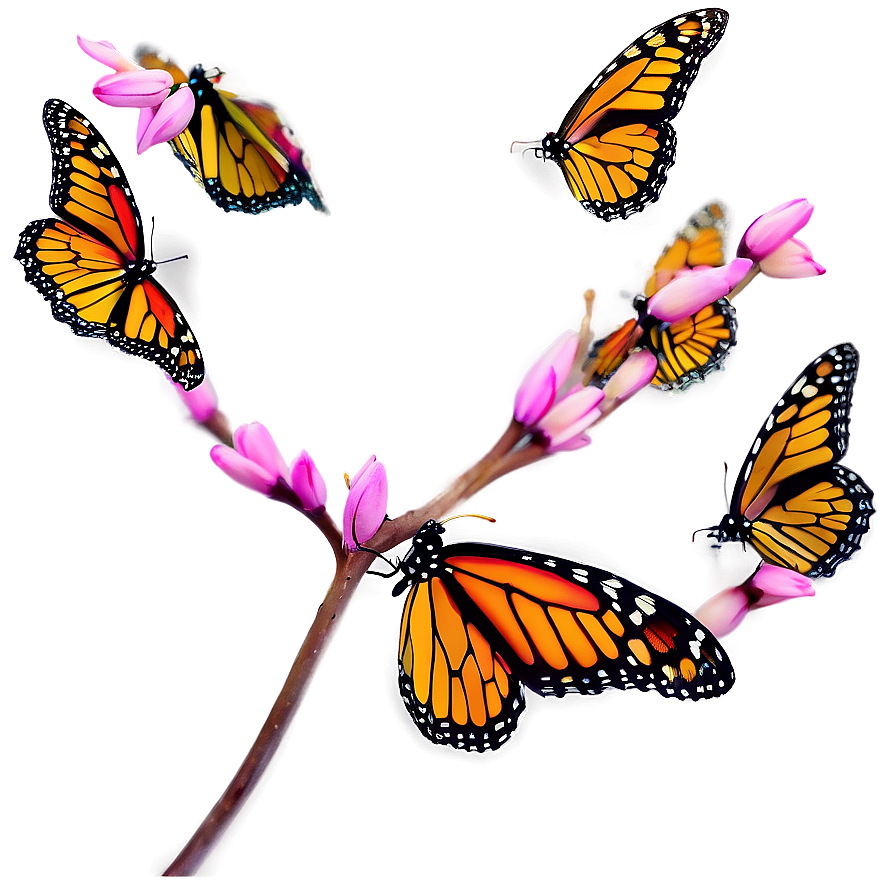 Ethereal Monarch Butterflies Png Imm