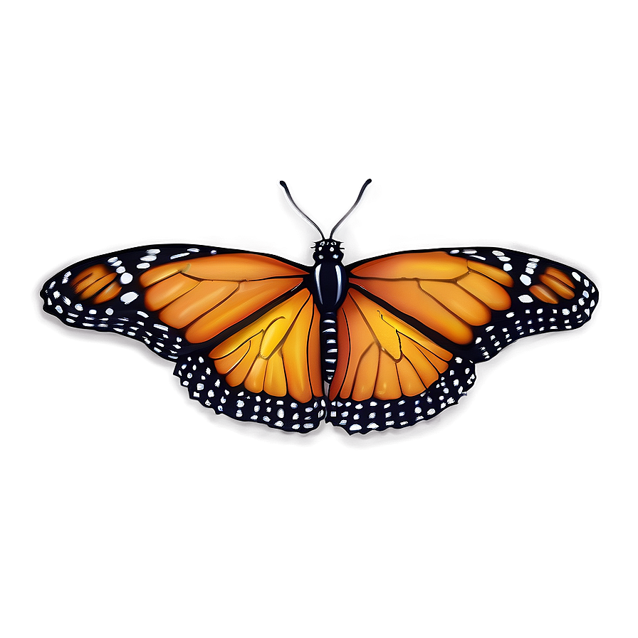 Ethereal Monarch Butterfly Png Tjd43