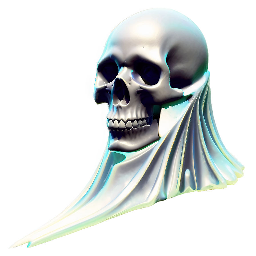 Ethereal Skull Figure Png A