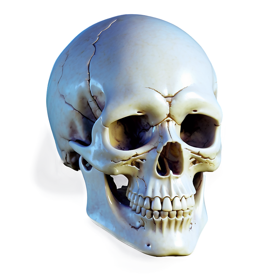 Ethereal Skull Figure Png B