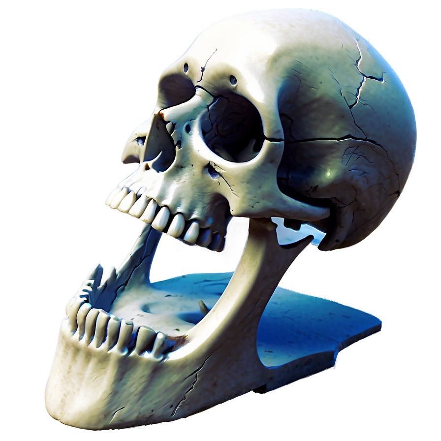 Ethereal Skull Figure Png D