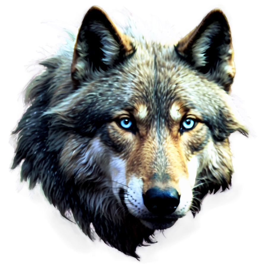 Ethereal Spirit Wolf Face Png 63