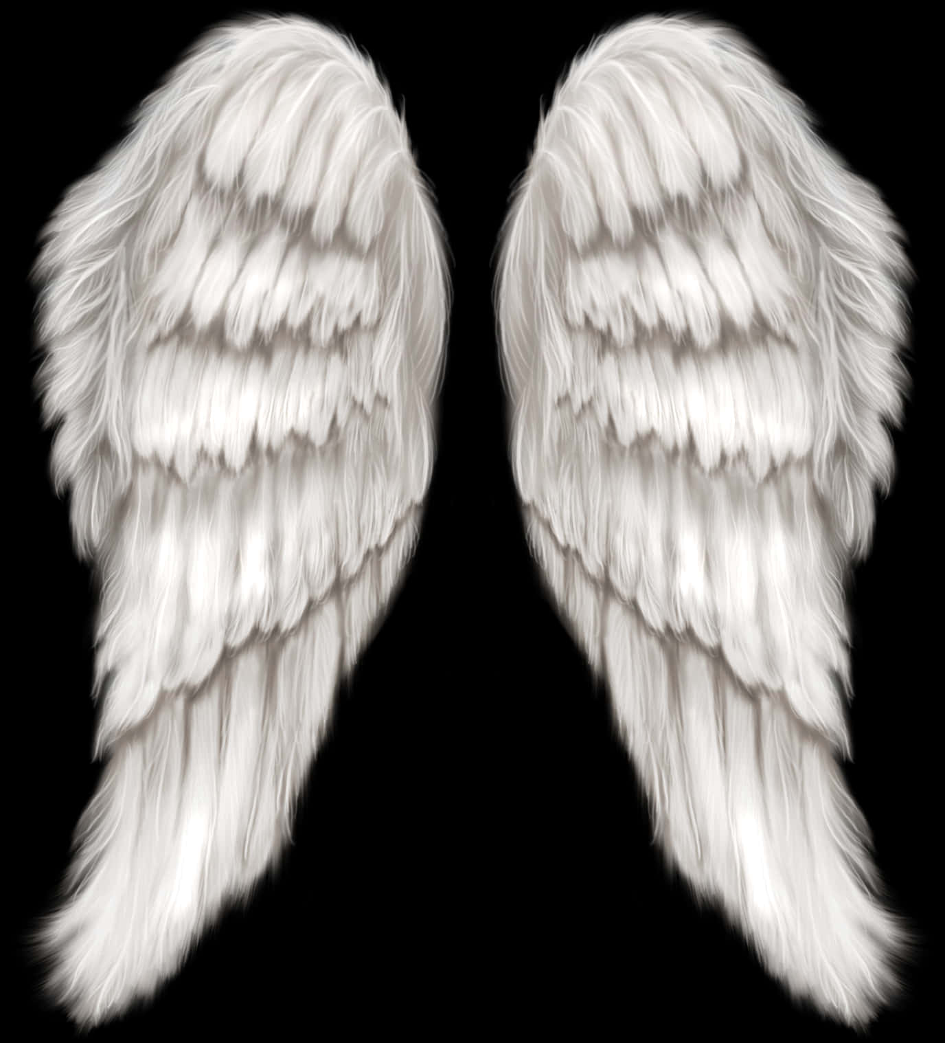 Ethereal White Angel Wings