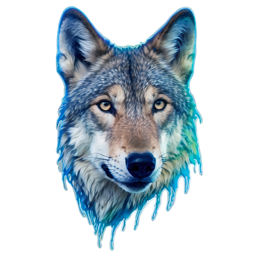 Ethereal Wolf Head Vision Png 06122024