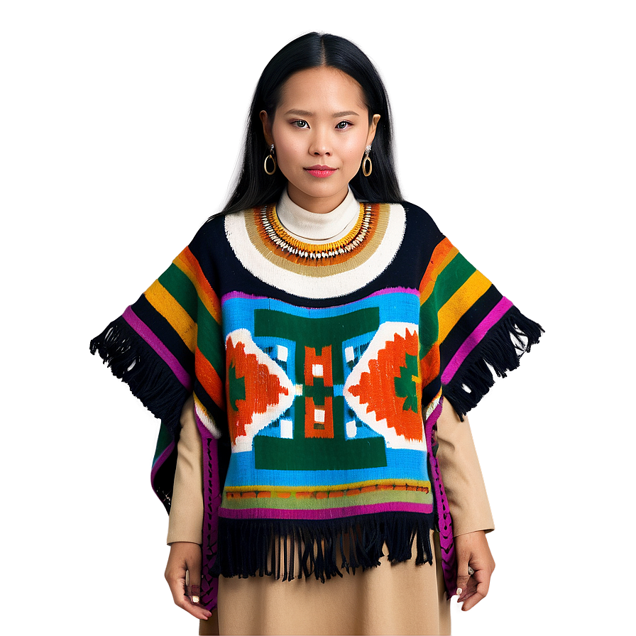 Ethnic Poncho Inspiration Png Vpe44