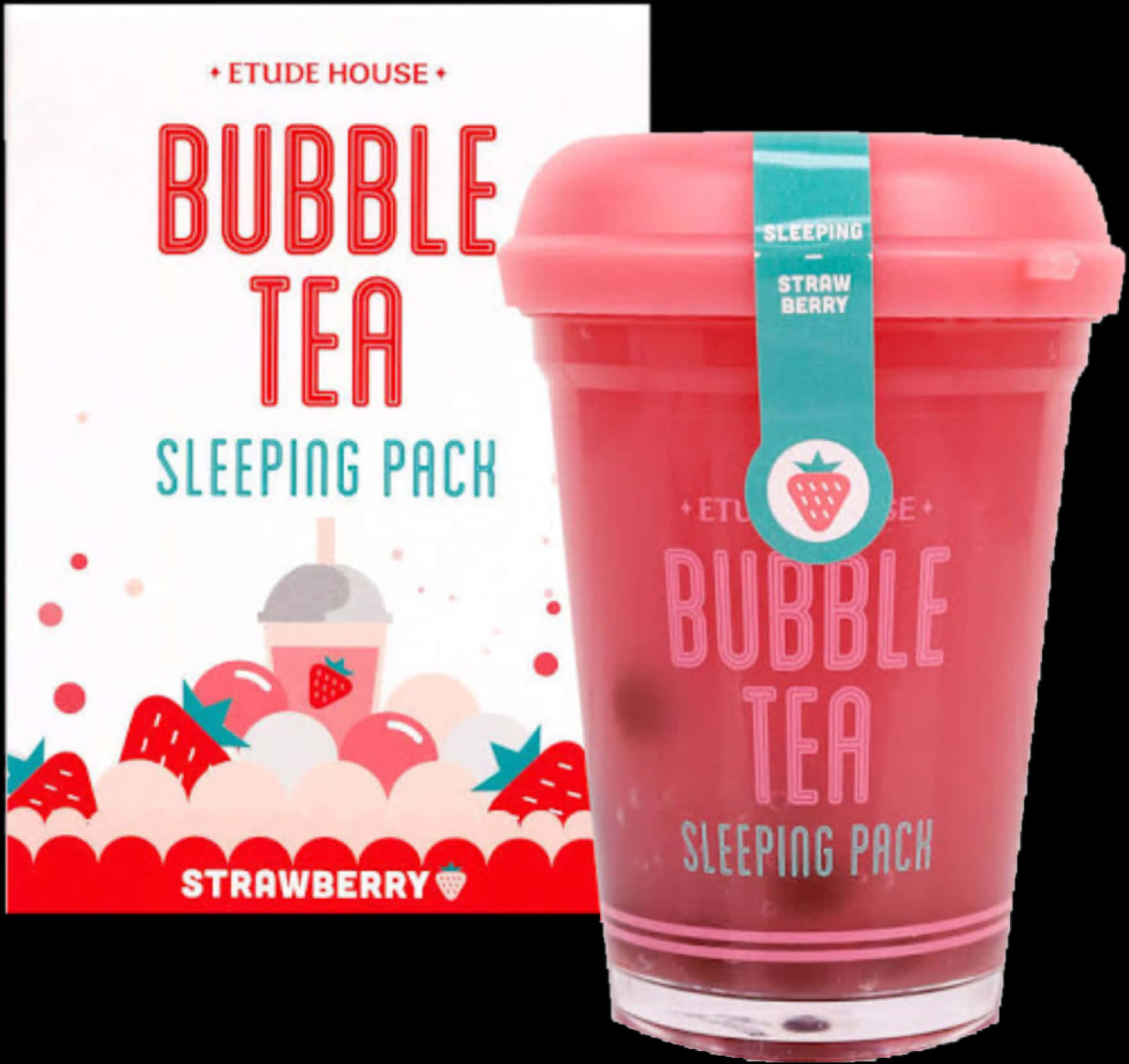 Etude House Bubble Tea Sleeping Pack Strawberry