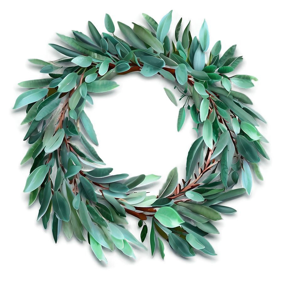 Eucalyptus Wreath PNG wcs PNG image with a transparent background, free high-resolution download
