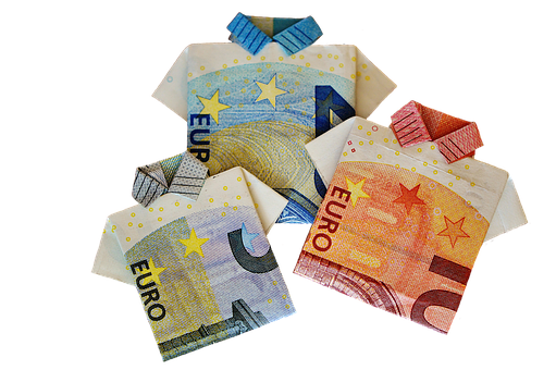 Euro Banknotes Folded Shirts