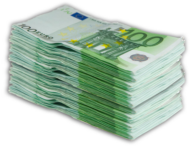 Euro Currency Stack100 Euro Bills