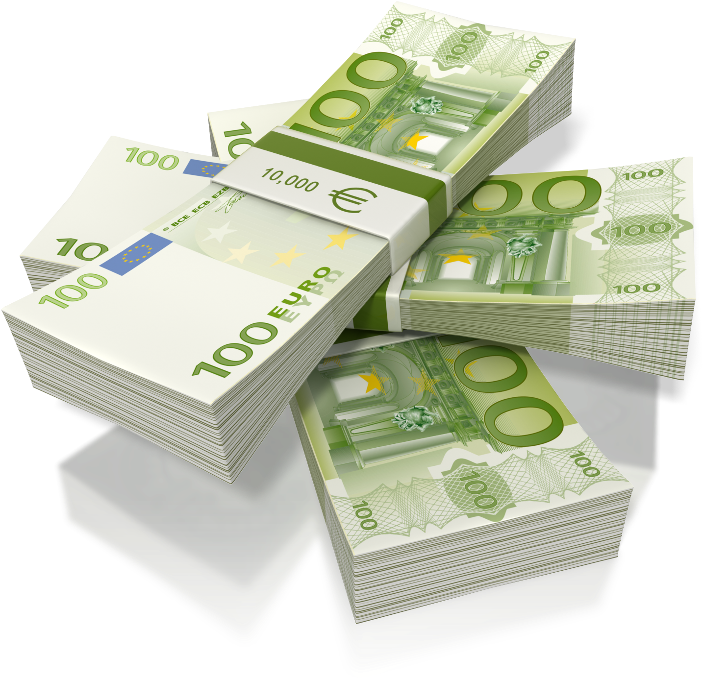 100 Euro Note 50 Euro Note Money Banknote - Stack Of Euros Png, Transparent Png PNG image with a transparent background, free high-resolution download