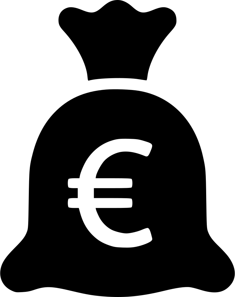 Euro Currency Symbolon Money Bag Icon