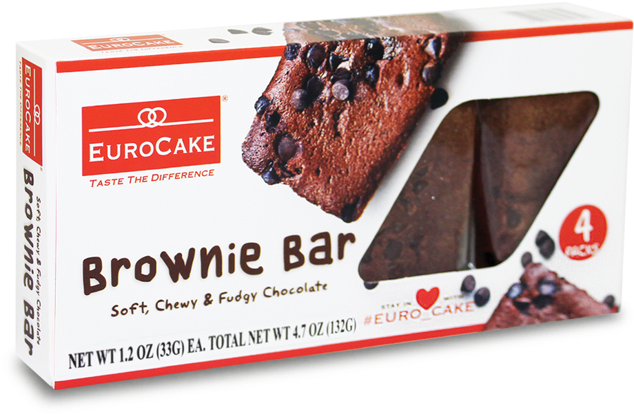 Eurocake Cake Bar Brownie - Euro Cake Brownie Cake, HD Png Download PNG with transparent background