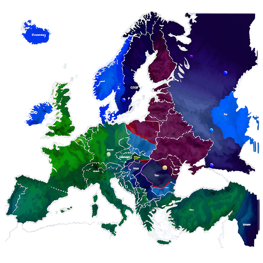 Europe Climate Zones Map PNG amm PNG with transparent background