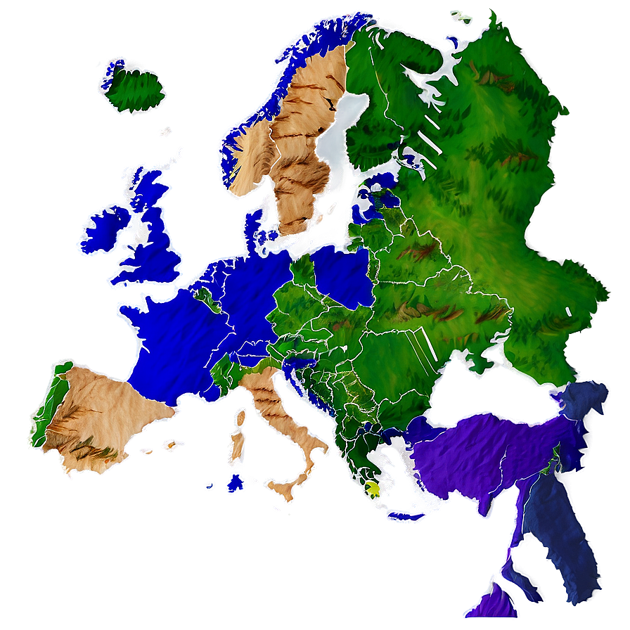 Europe Environmental Map PNG 43 PNG with transparent background